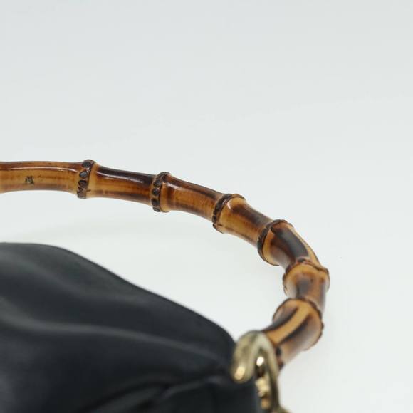 GUCCI Bamboo Shoulder Bag Leather 2way Brown 001 2113 1638 Auth 76394 - Picture 8 of 16